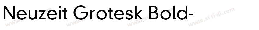 Neuzeit Grotesk Bold字体转换